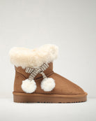 Chestnut Fluff Stuff Kids Suede Boots