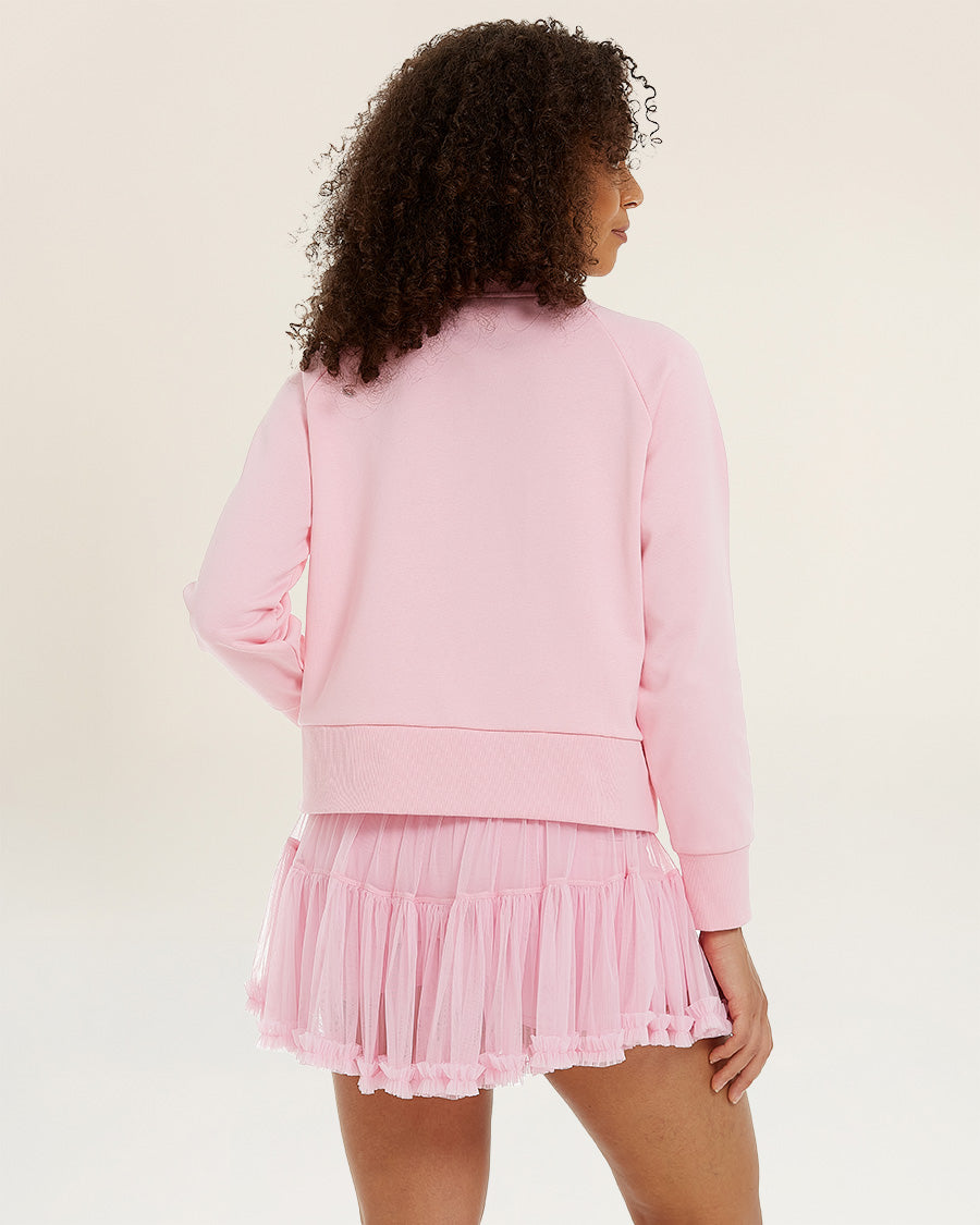 Bubblegum Raglan Sleeve Crewneck Sweatshirt