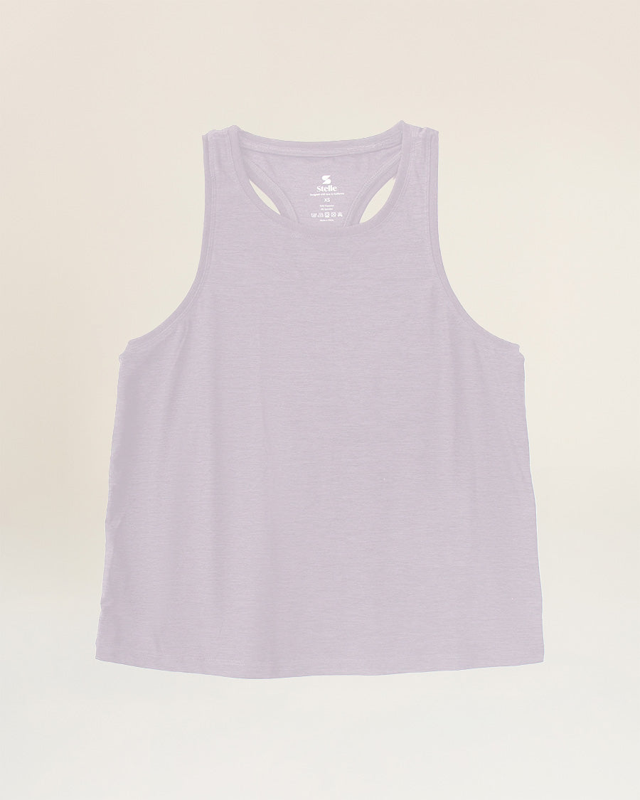 Heather Lavender Racerback Tank Top