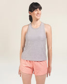 Light Heather Grey Racerback Tank Top