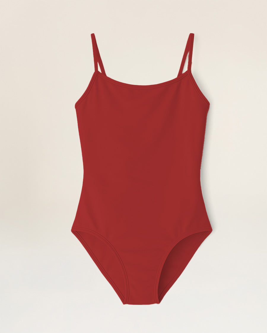 Burgundy Camisole Performance Leotard