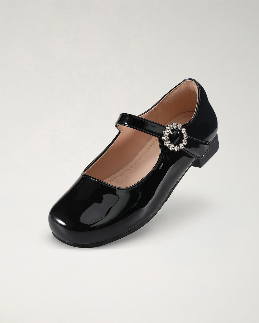 Black Girls Low-Heel Dress Shoes