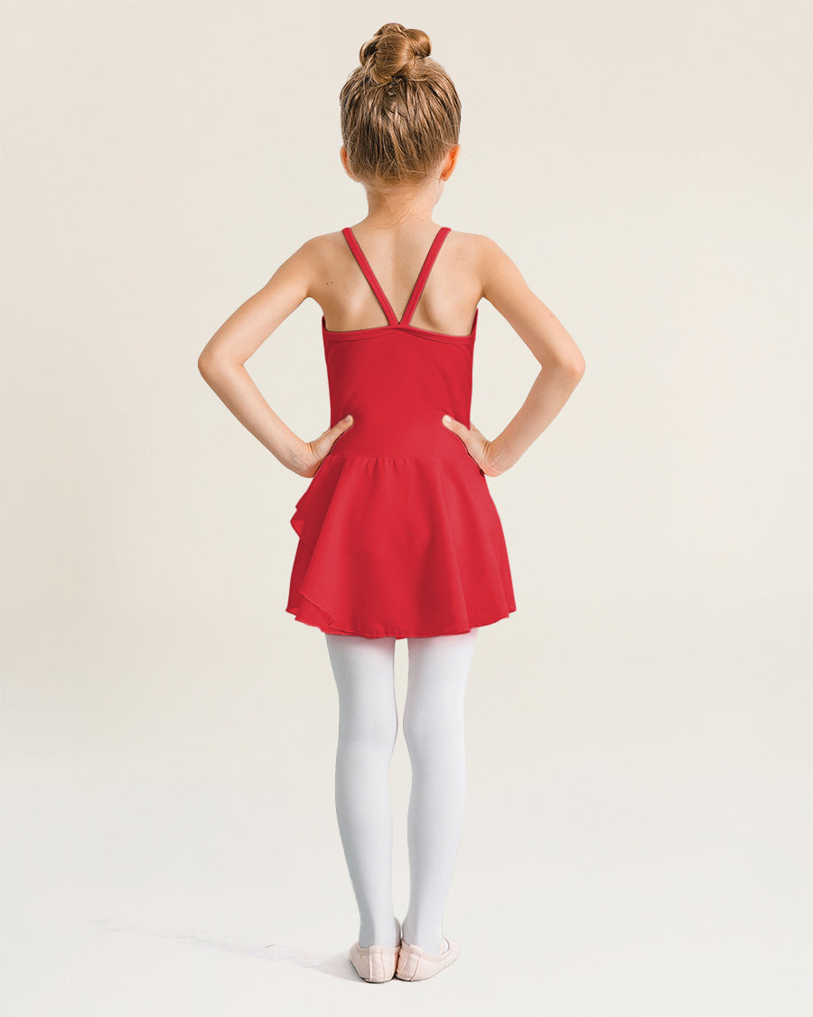 Red Girls Camisole Dance Dress