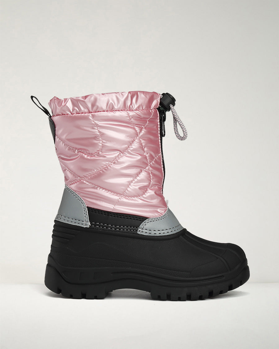 Pink Kids Snow Much Fun Winter Boots