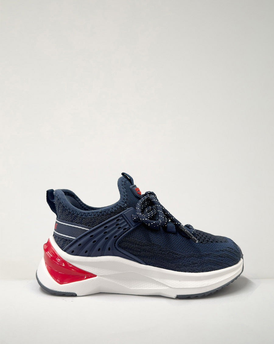 Navy Kids Running Shoes