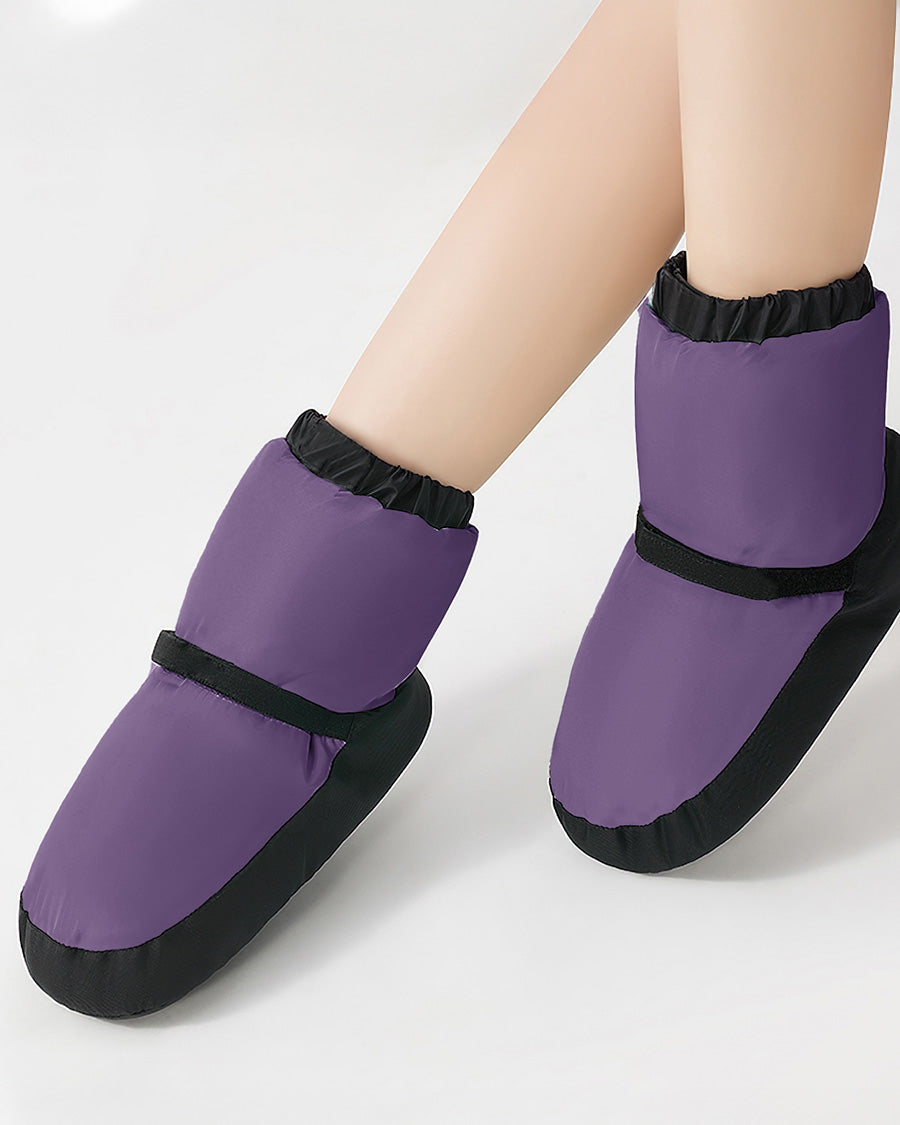 Purple Kids Ballet Warm Up Booties