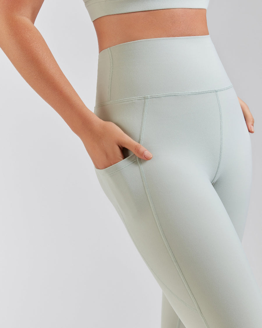 Mint Green SoftLuxe Yoga Pants with Pockets