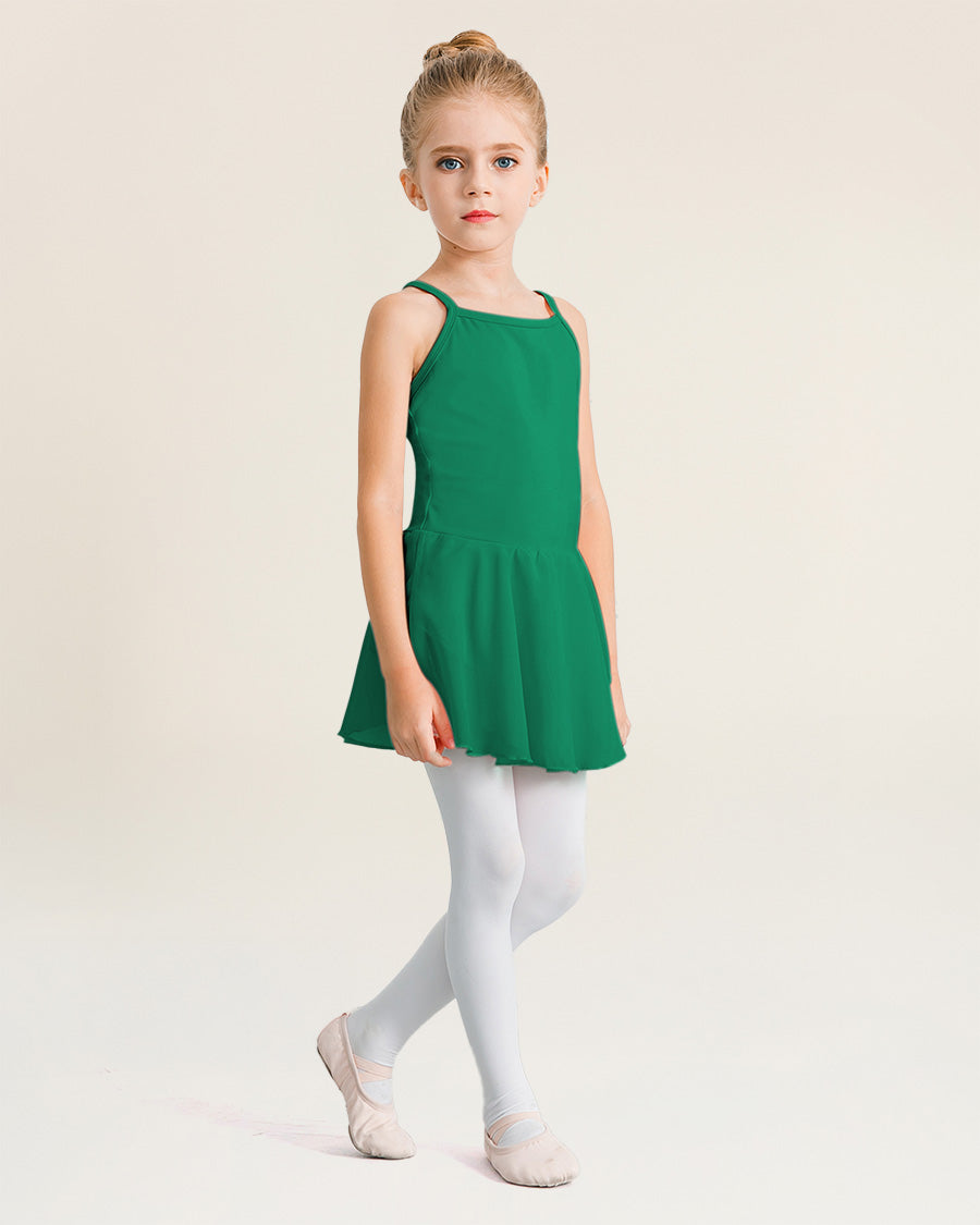 Green Girls Camisole Dance Dress
