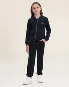 Navy All That & Velour Kids Matching Set