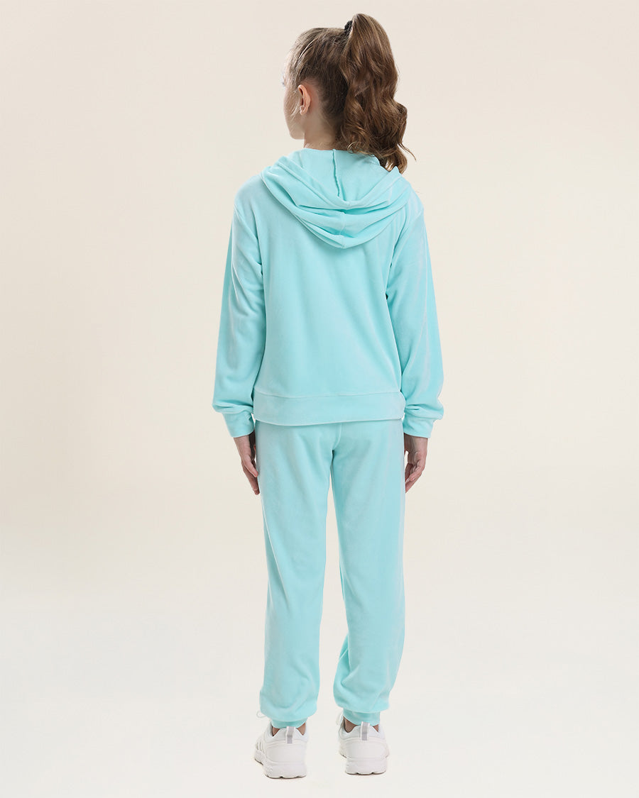 Mint Green All That & Velour Kids Matching Set