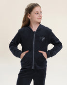 Navy All That & Velour Kids Matching Set