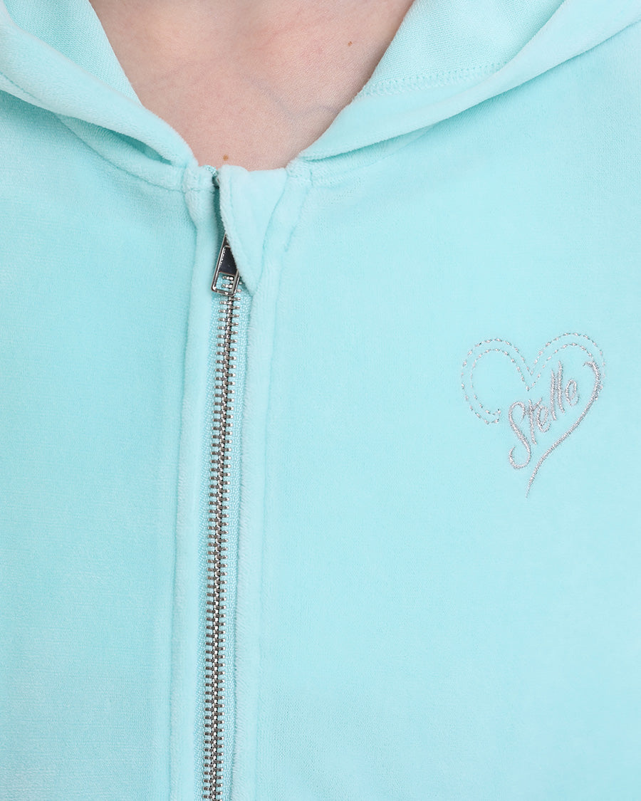 Mint Green All That & Velour Kids Matching Set