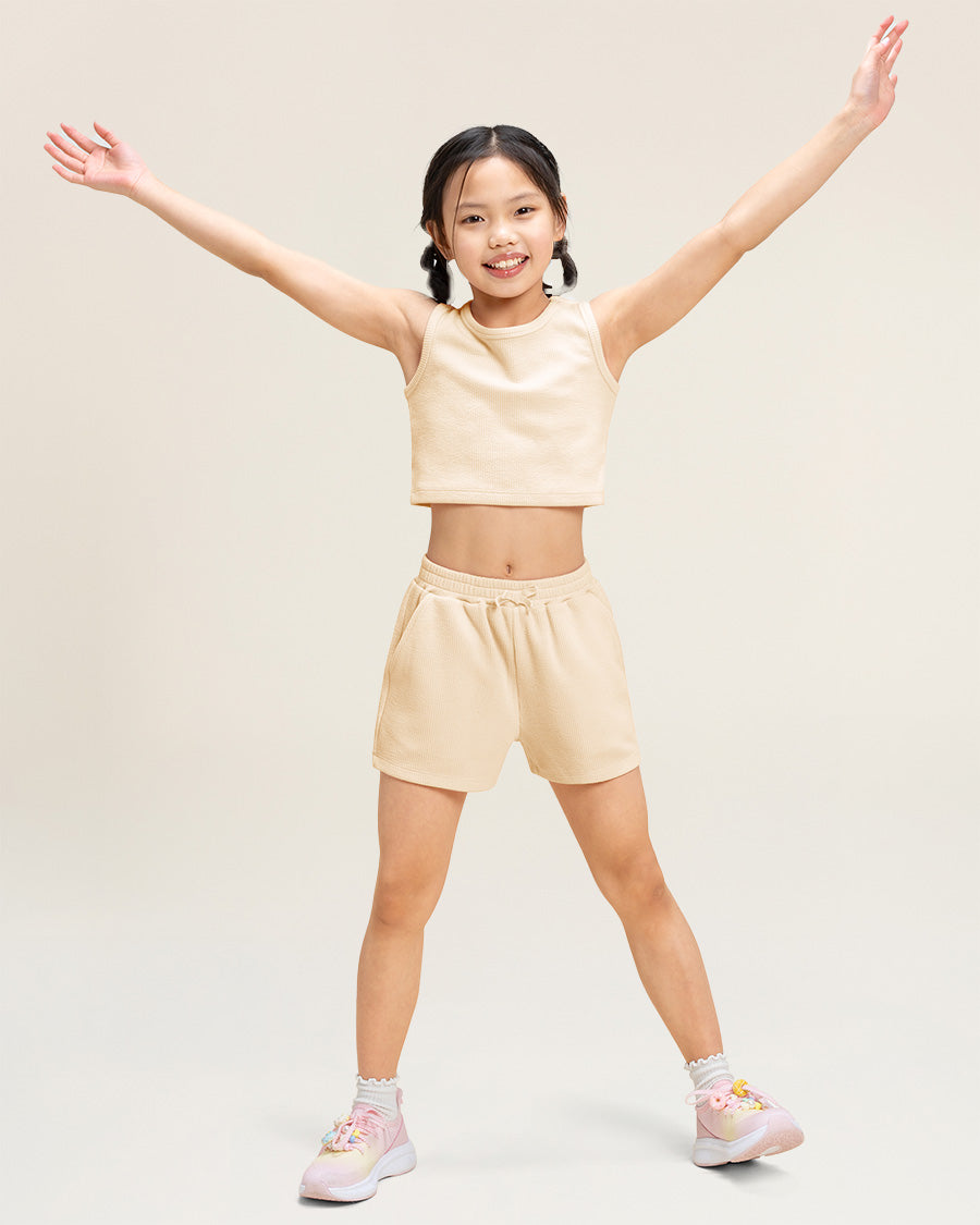 Vanilla Kids Matching Summer Outfit | Cute Tank Top & Shorts Set