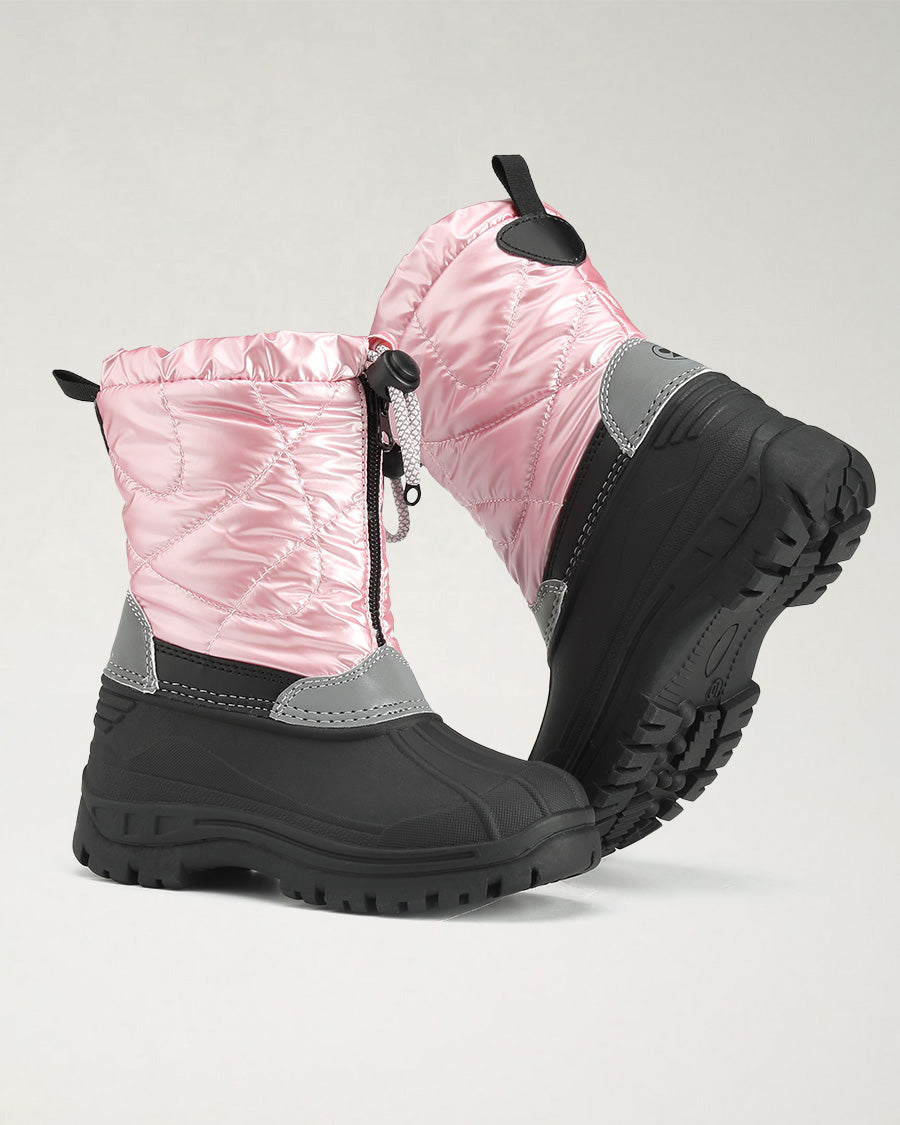 Pink Kids Snow Much Fun Winter Boots