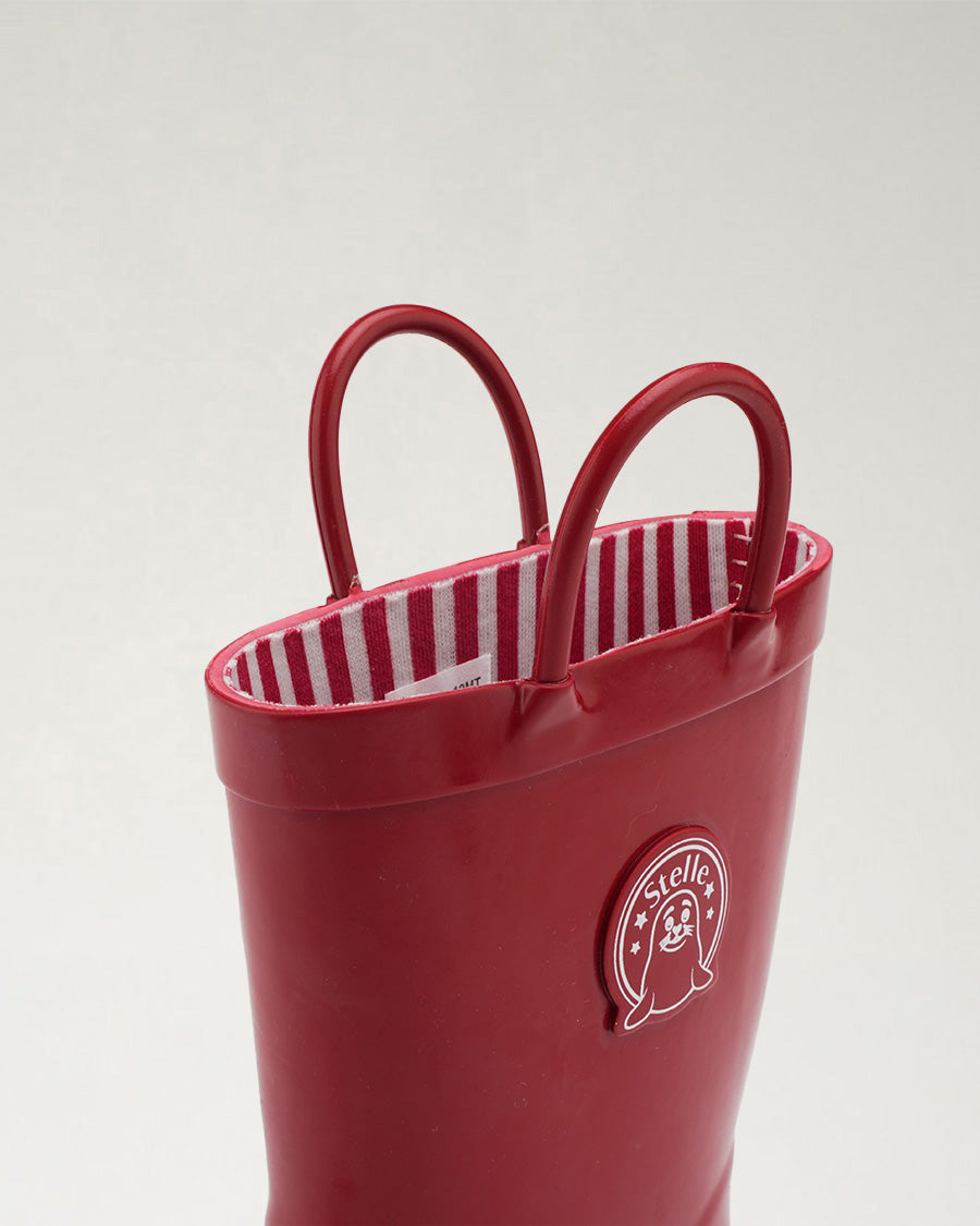 Make A Splash Kids Rubber Rain Boots in Red