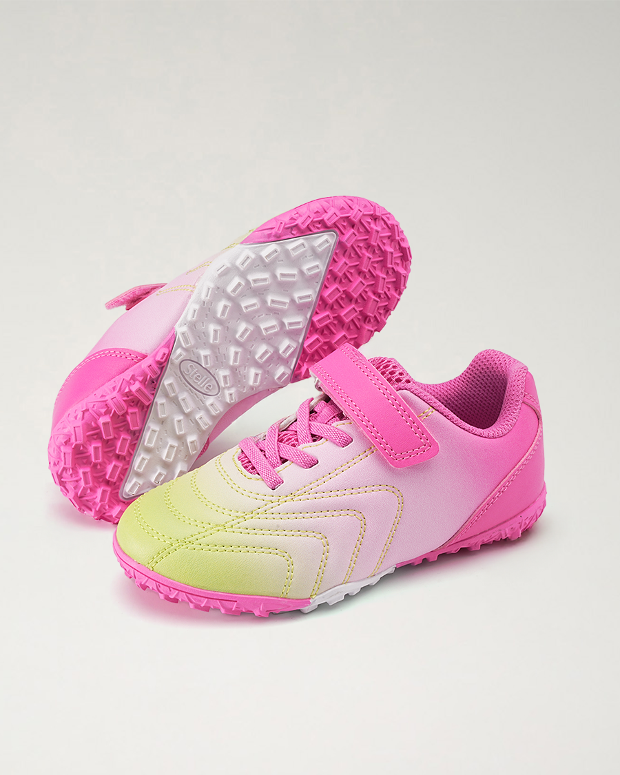 Kids Unisex Soccer Cleats in Popsicle