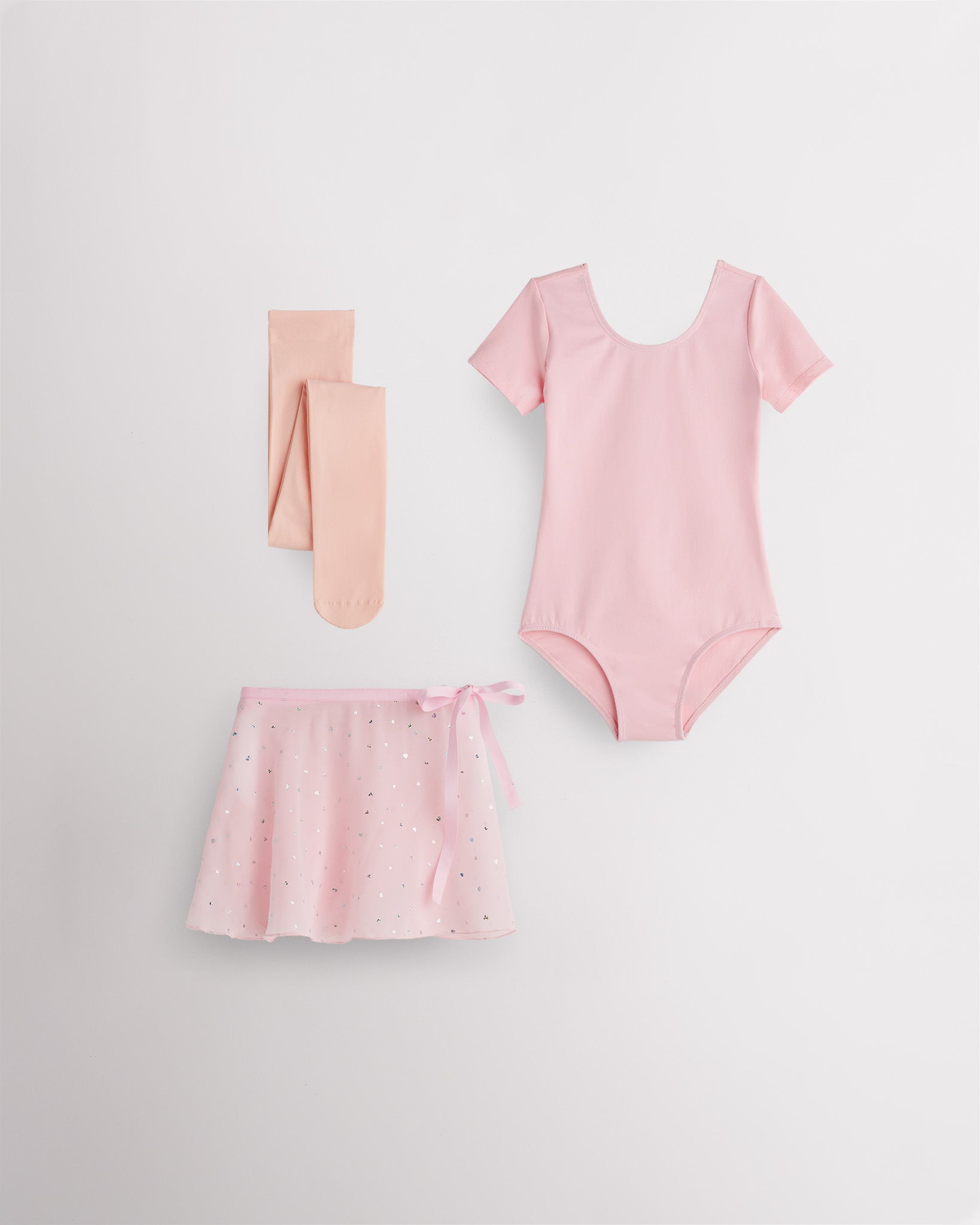 Girls Ballet Leotard Starter Kit in Sparkling Ballet Pink