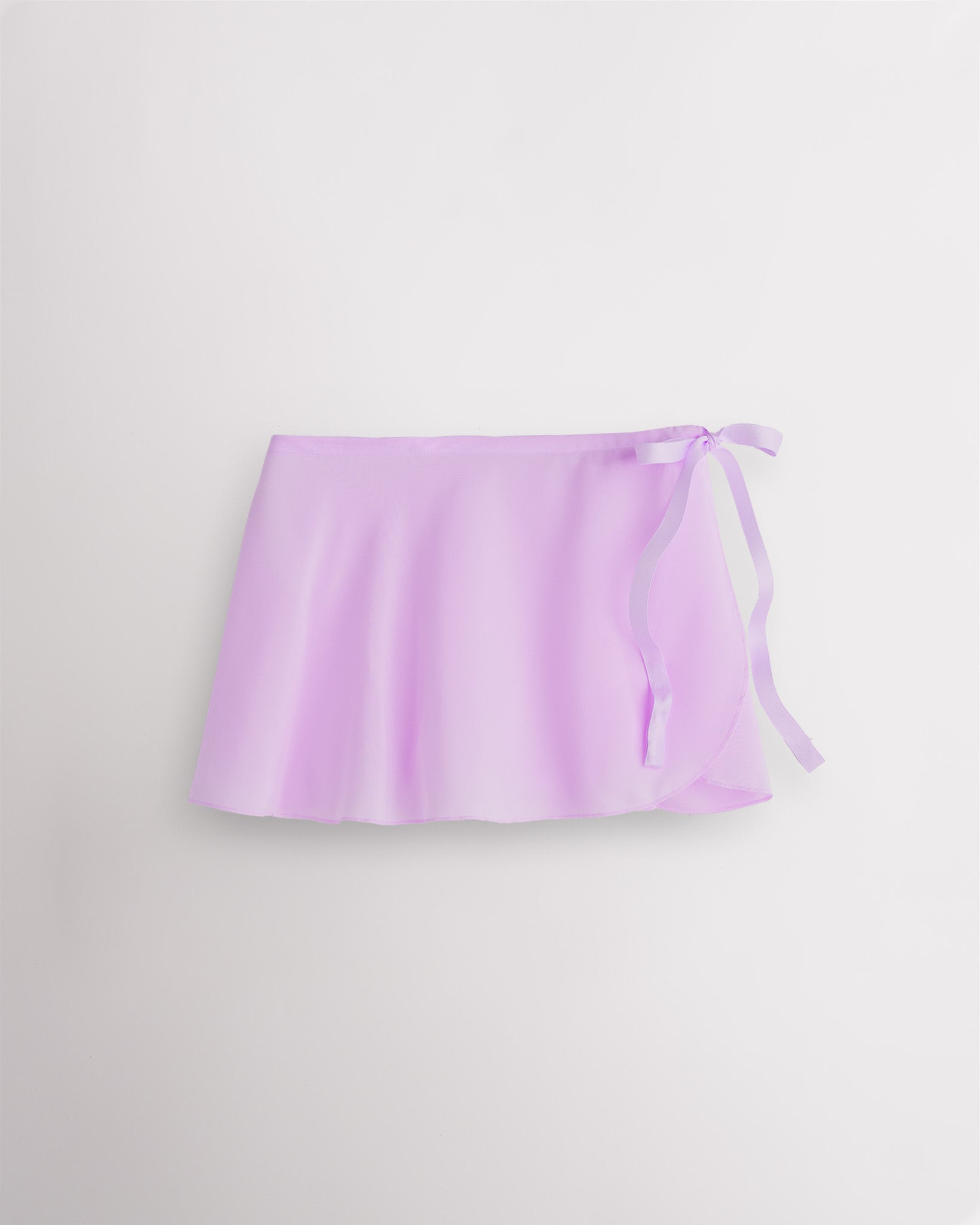Girls Chiffon Wrap Skirt With Adjustable Tie in Lavender