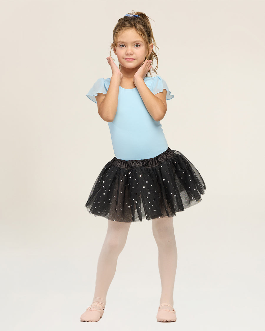 Sparkling Black Girls Sparkling Tulle Skirt