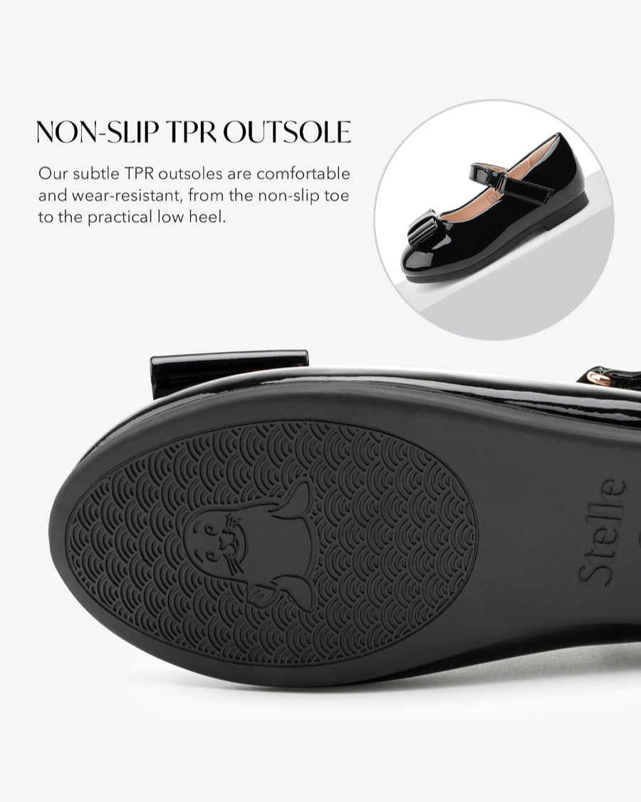Black Girls Faux Leather Mary Janes