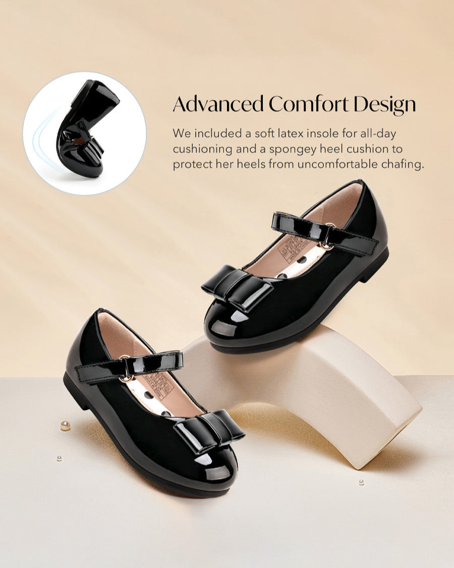 Black Girls Faux Leather Mary Janes