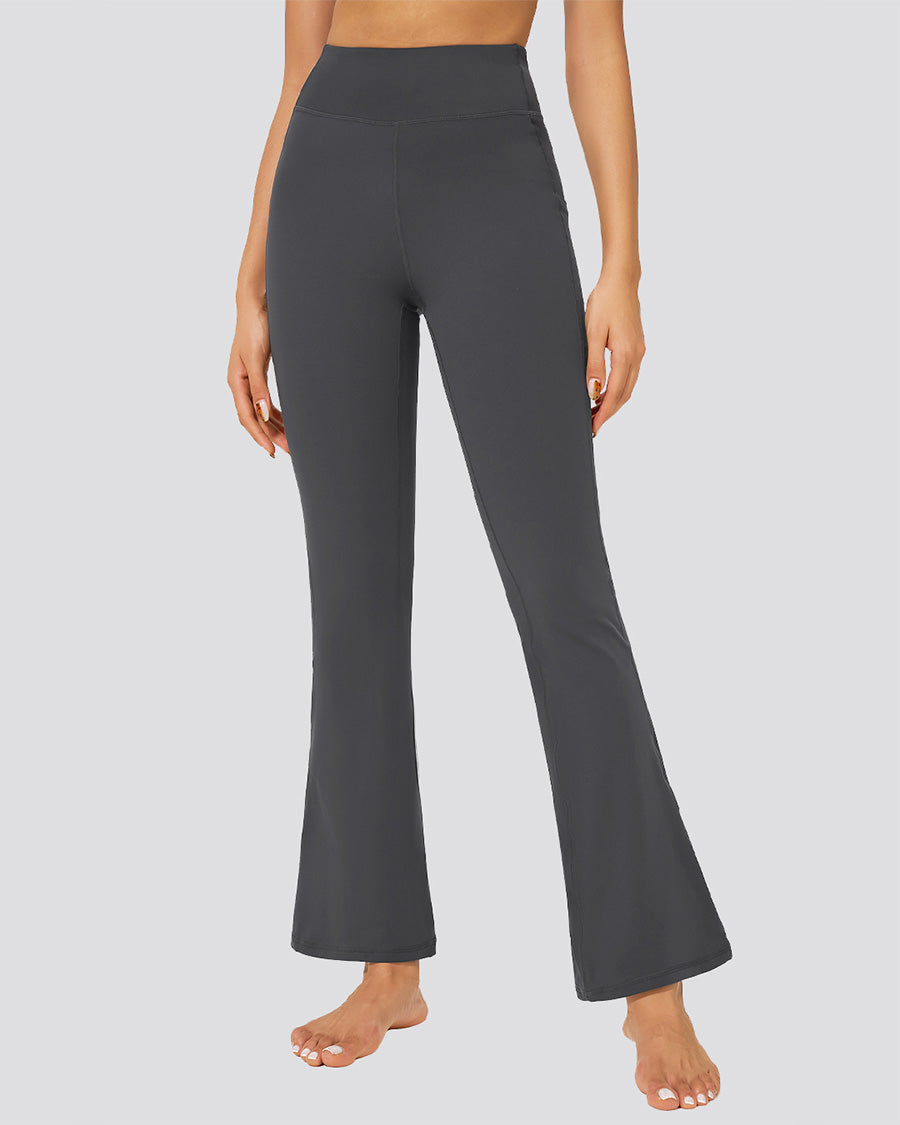 Graphite Grey Bootcut High Waisted Yoga Pants