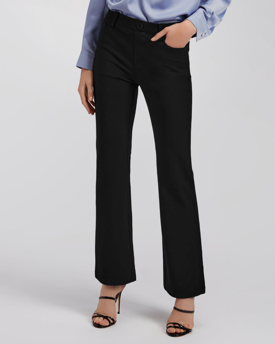 Black Women Business Casual Work Pants  | Bootcut