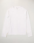 White Seamless Long Sleeve Tops