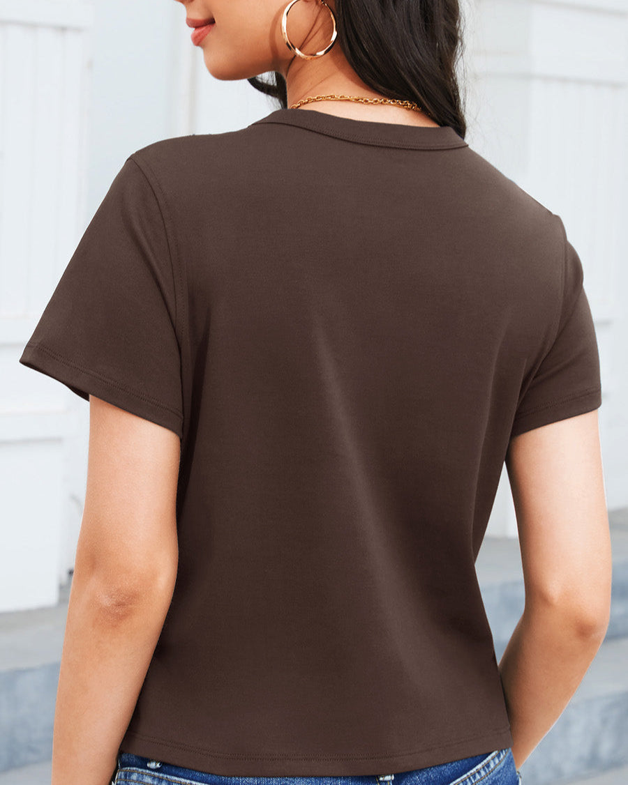 Coffee Cotton T-Shirt - View 2