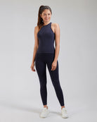 Seamless Wash Denim Navy Sports Tank + Legging