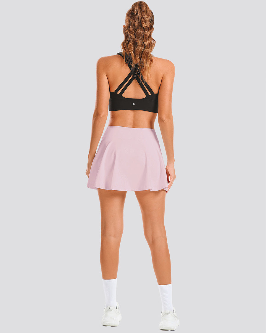 Pink CourtChic A-Line Tennis Skirt