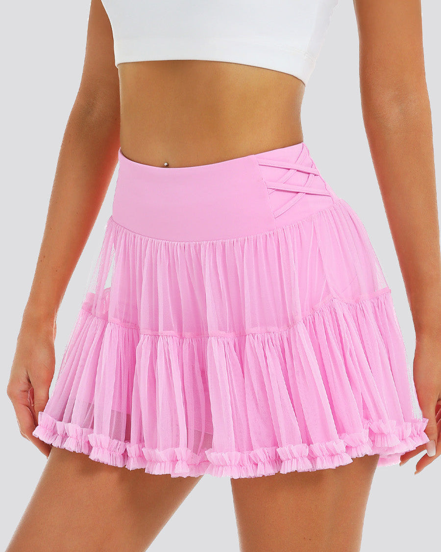 Cotton Candy Criss-Cross Cake Skirt