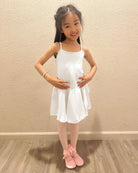 White Girls Camisole Dance Dress