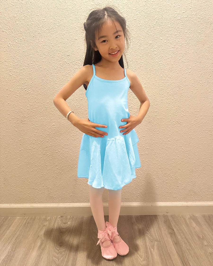 Pool Blue Girls Camisole Dance Dress