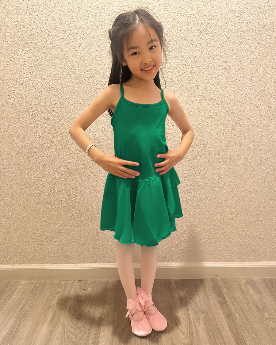 Green Girls Camisole Dance Dress