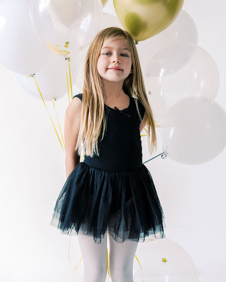 Black Girls Tank Tulle Dress