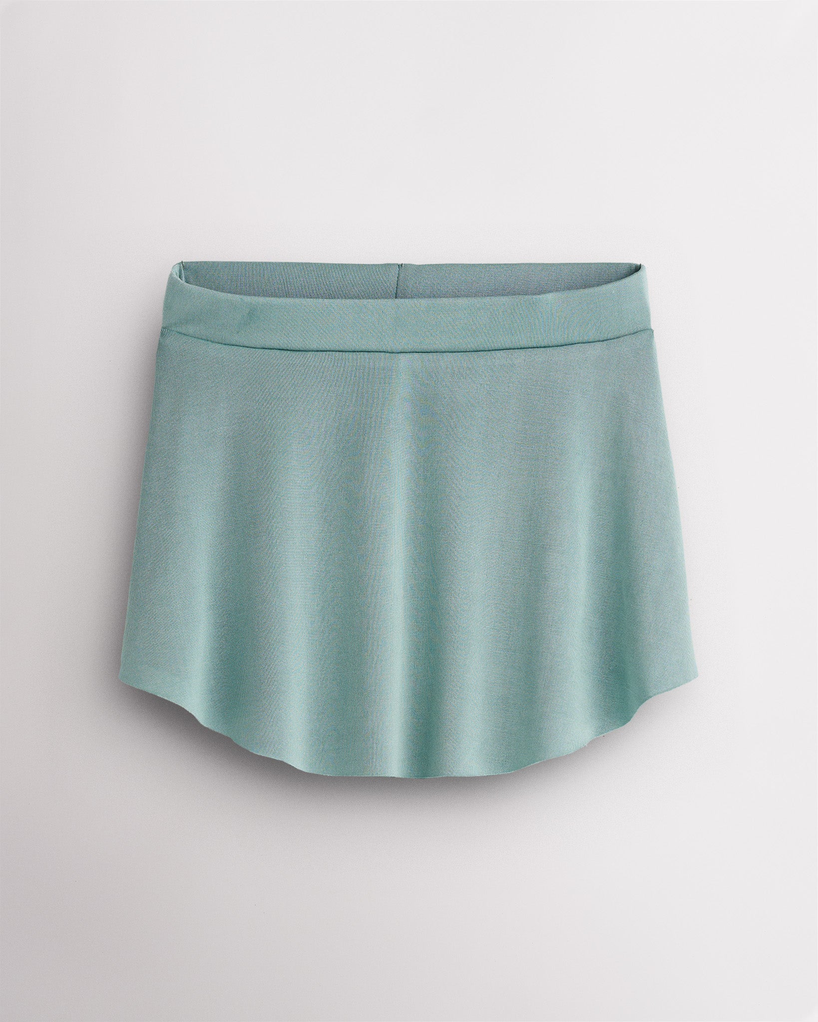 Women’s Pull-On Curved Ballet Skirt in Mint Green