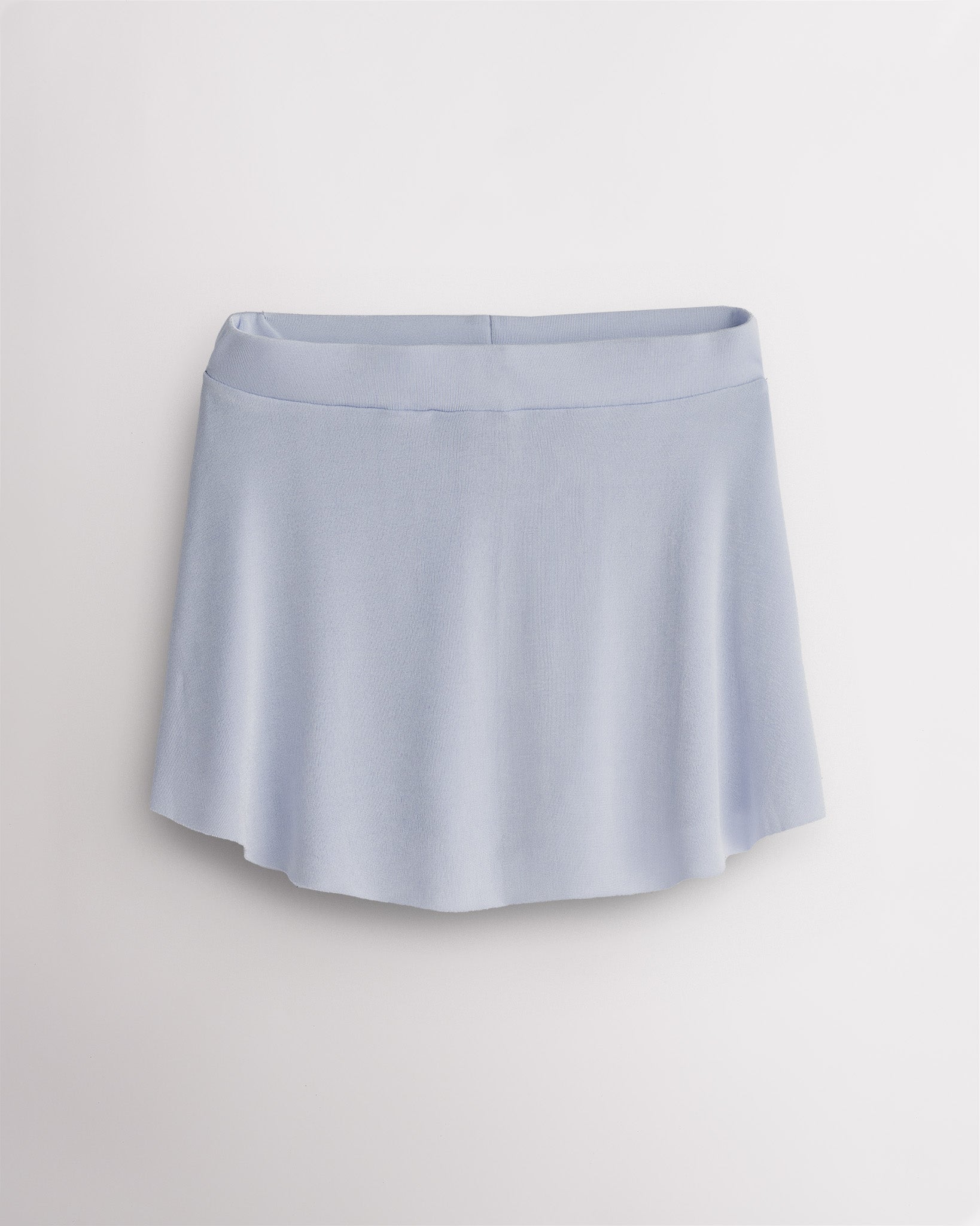 Women’s Pull-On Curved Ballet Skirt in Light Blue