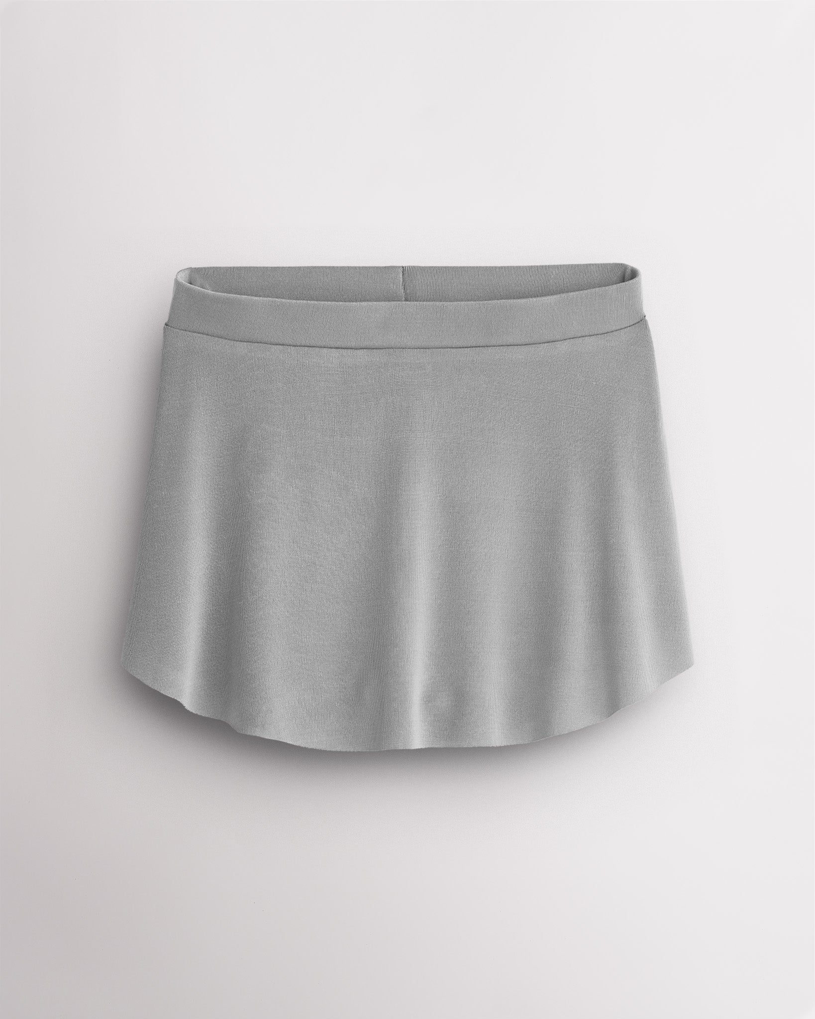Women’s Pull-On Curved Ballet Skirt in Silver
