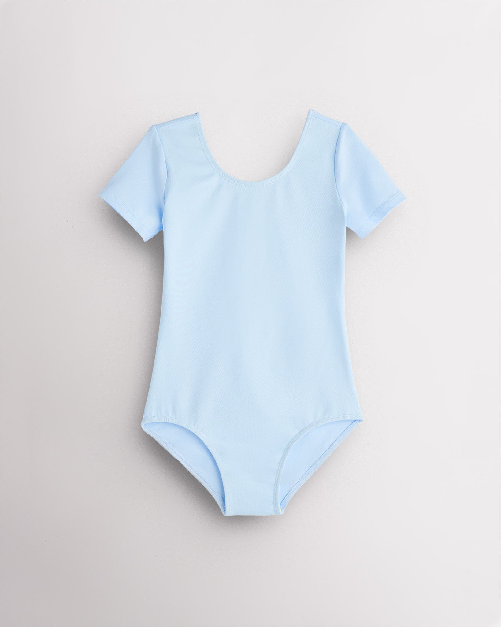 Blue Girls Performance Short-Sleeve Leotard
