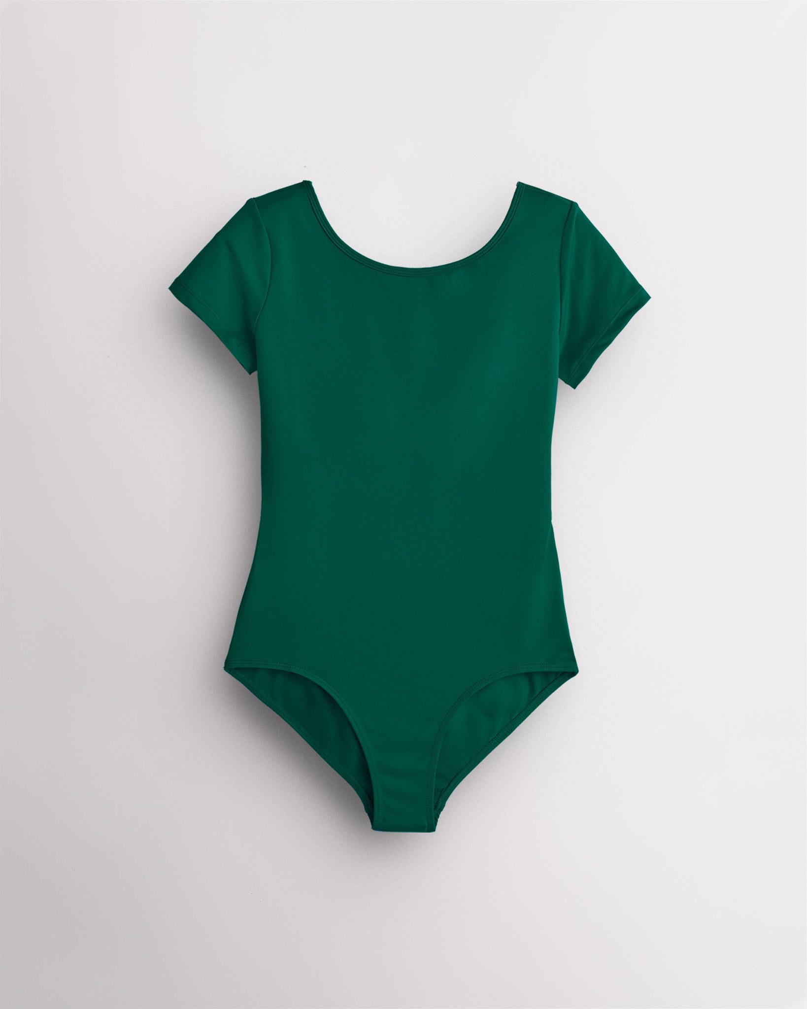 Green Girls Performance Short-Sleeve Leotard