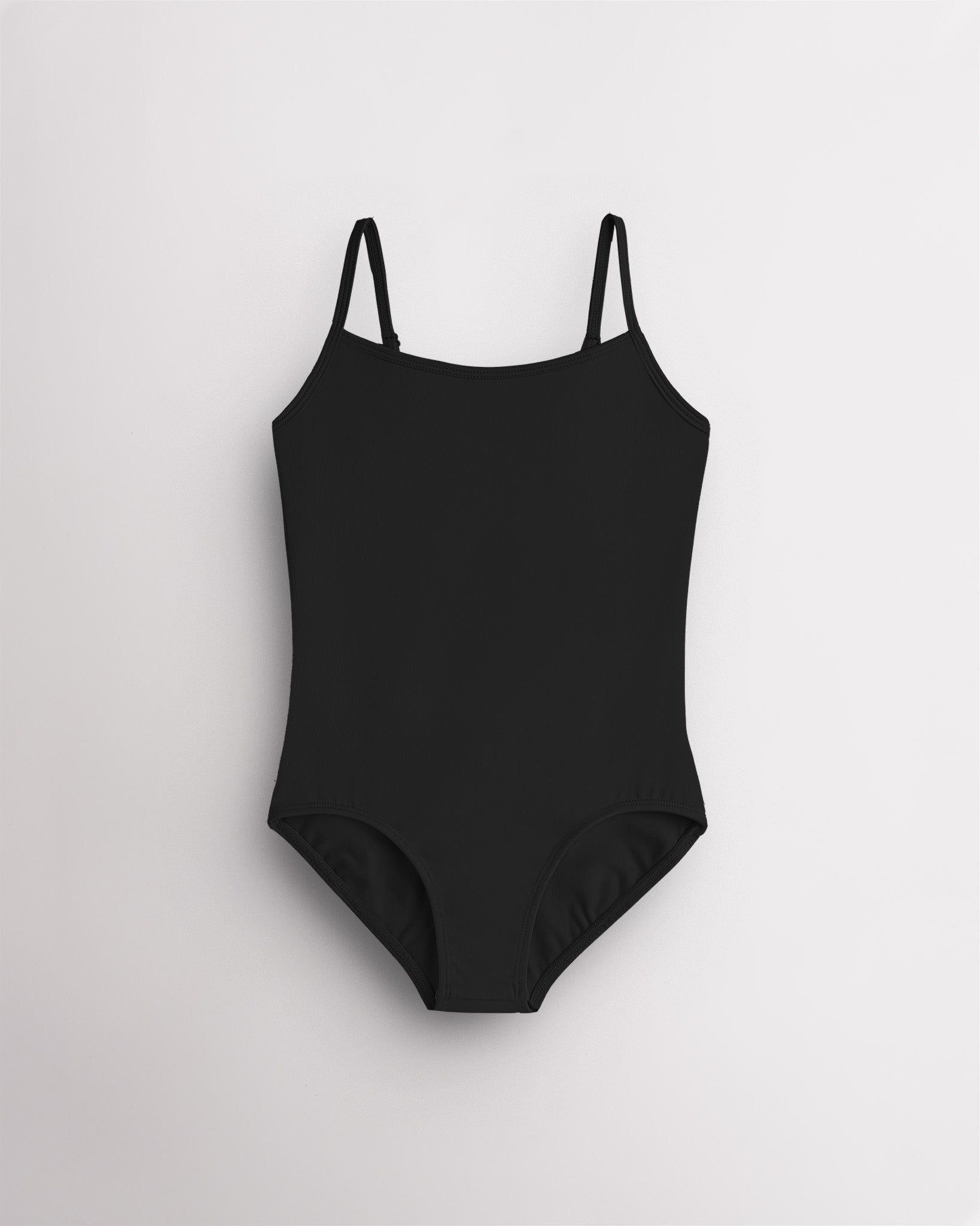 Girls Performance Camisole Leotard in Black