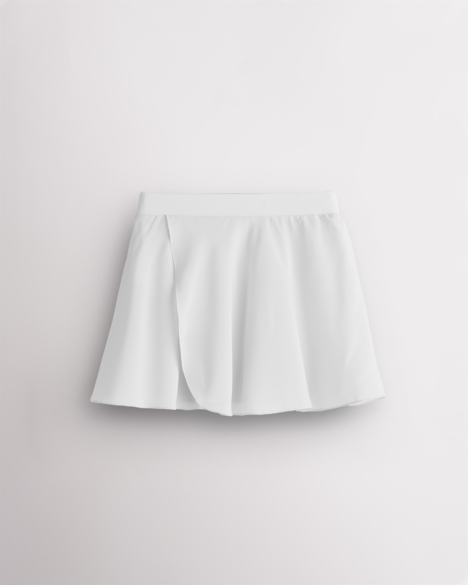Girls Chiffon Pull-On Skirt in White