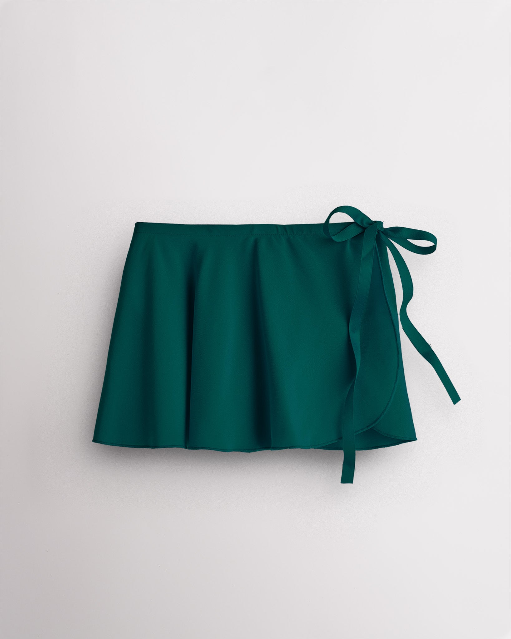Girls Chiffon Wrap Skirt With Adjustable Tie in Green