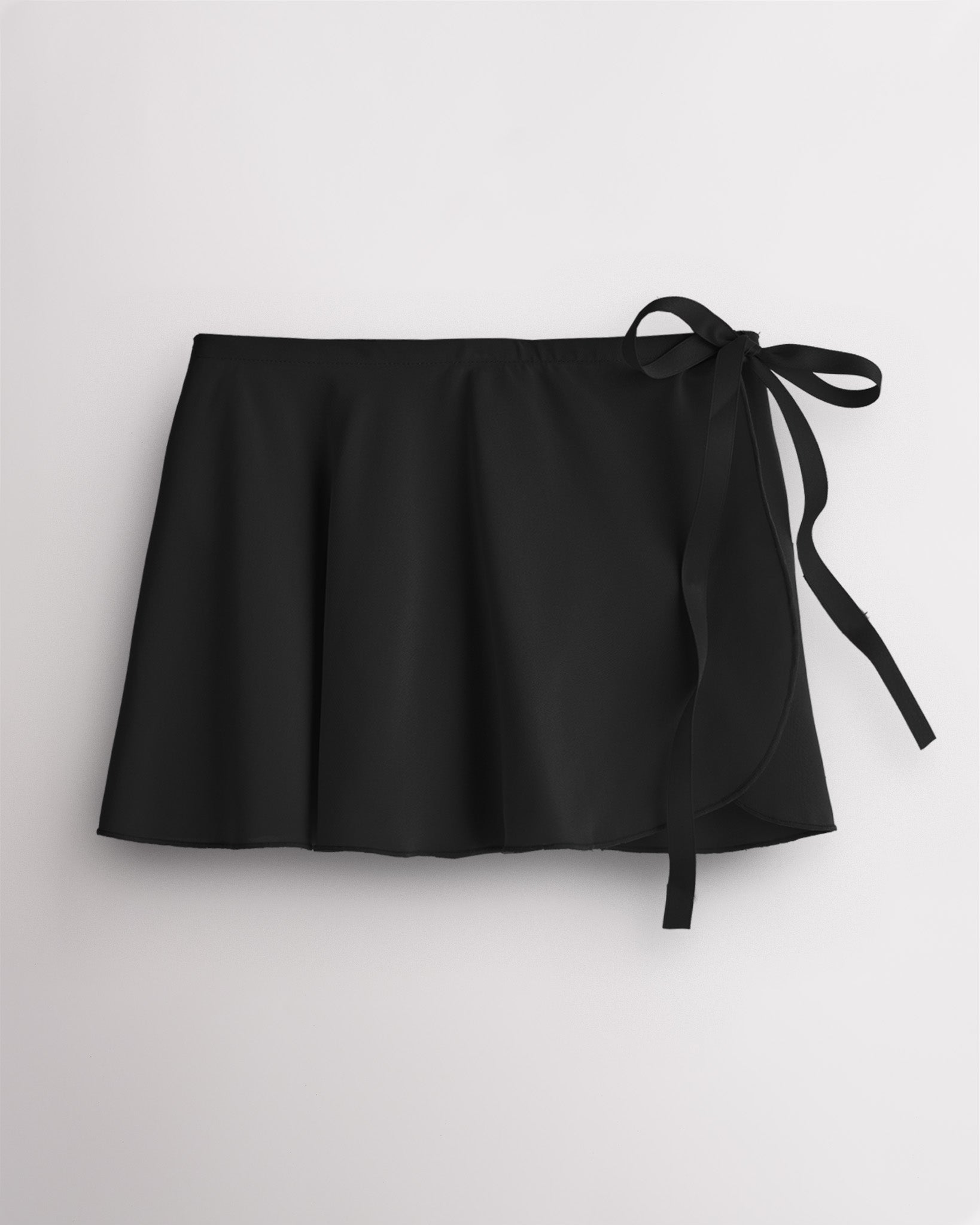 Women Chiffon Wrap Skirt in Black
