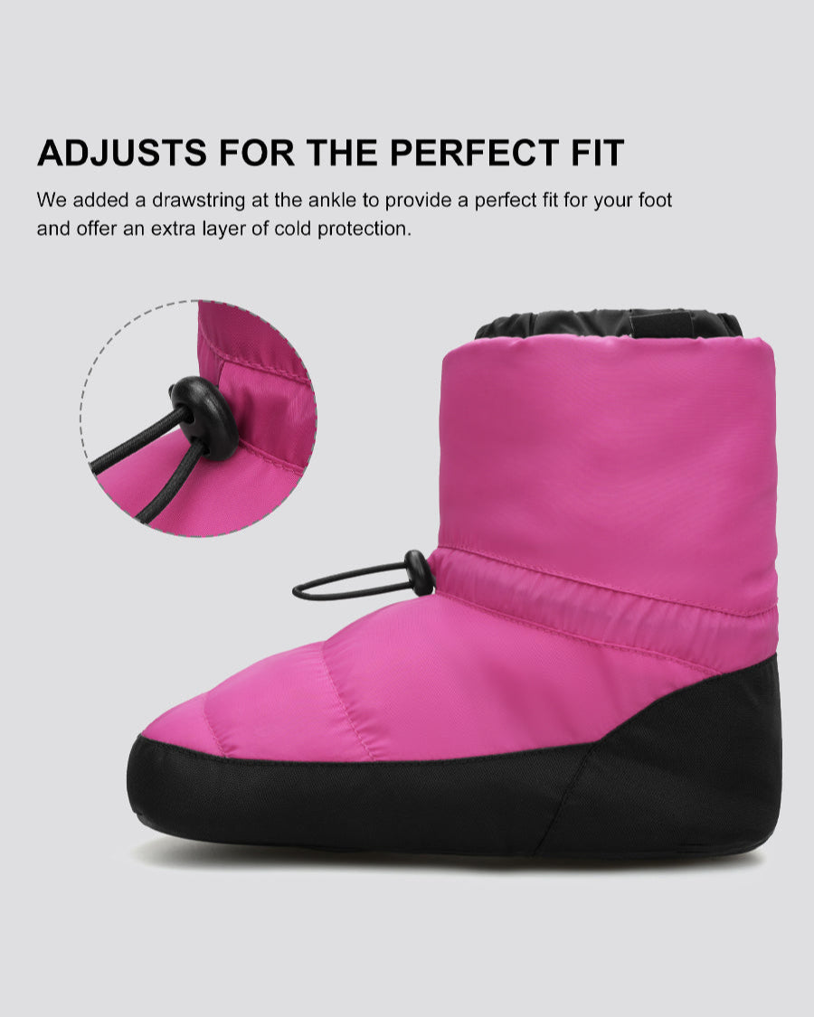 Fuchsia Kids Ballet Booties
