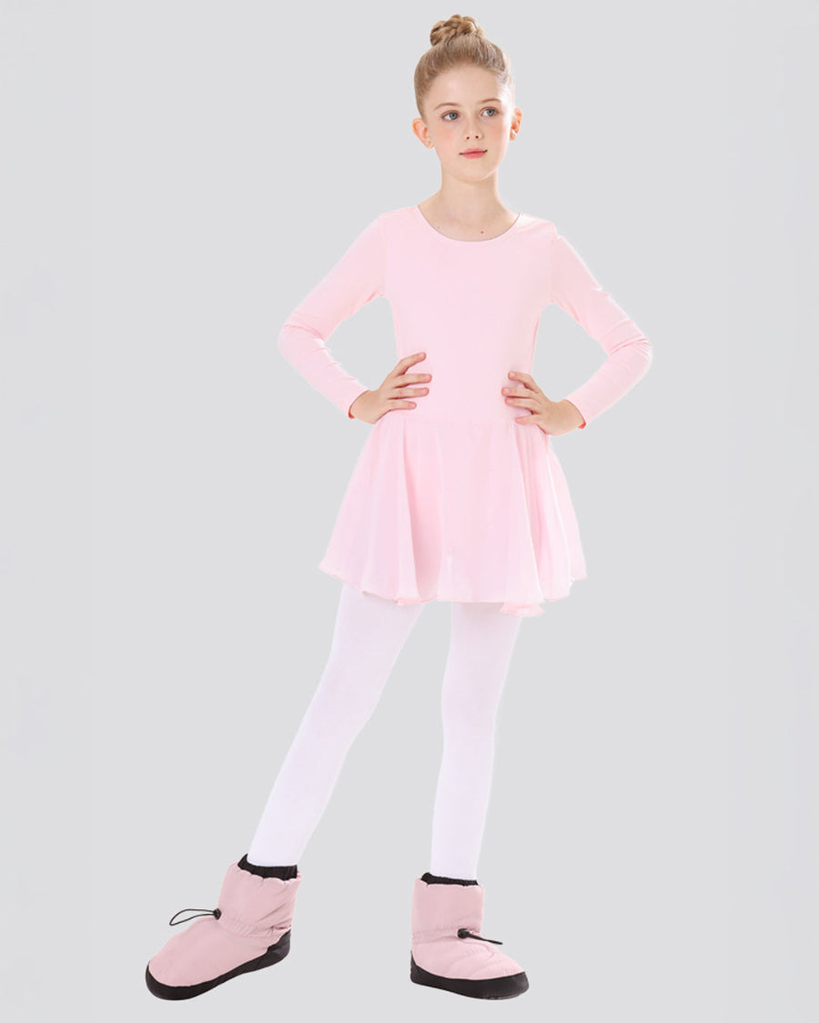 Pink Kids Ballet Booties
