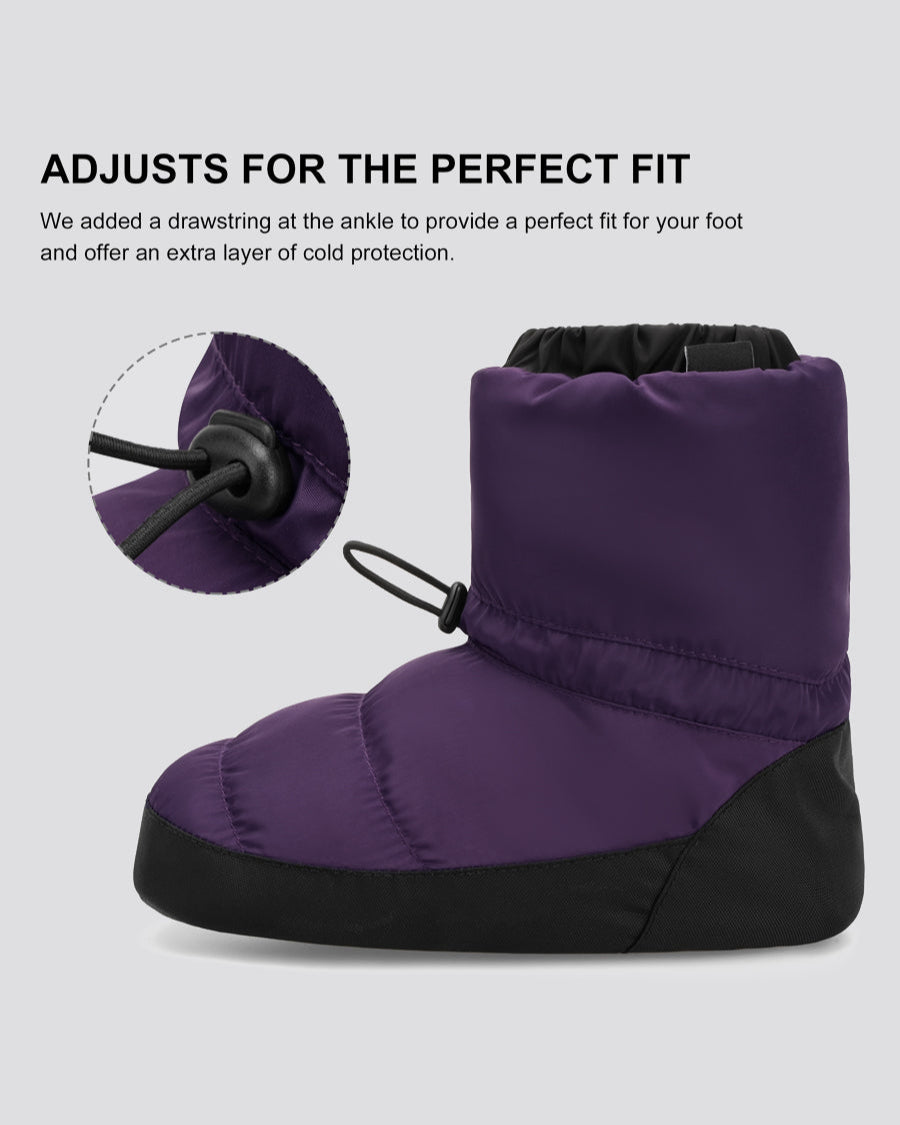 Purple Kids Ballet Booties