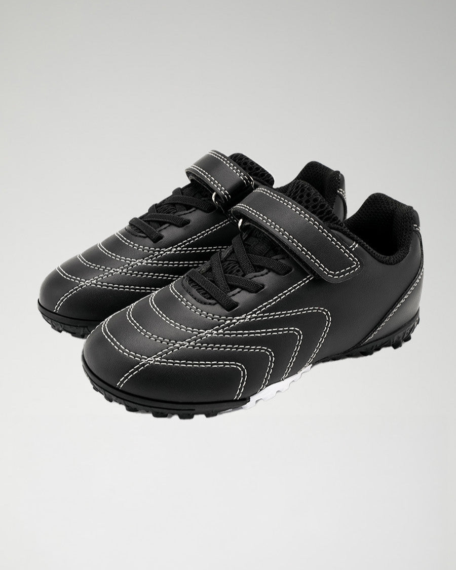 Black Kids Unisex Soccer Cleats