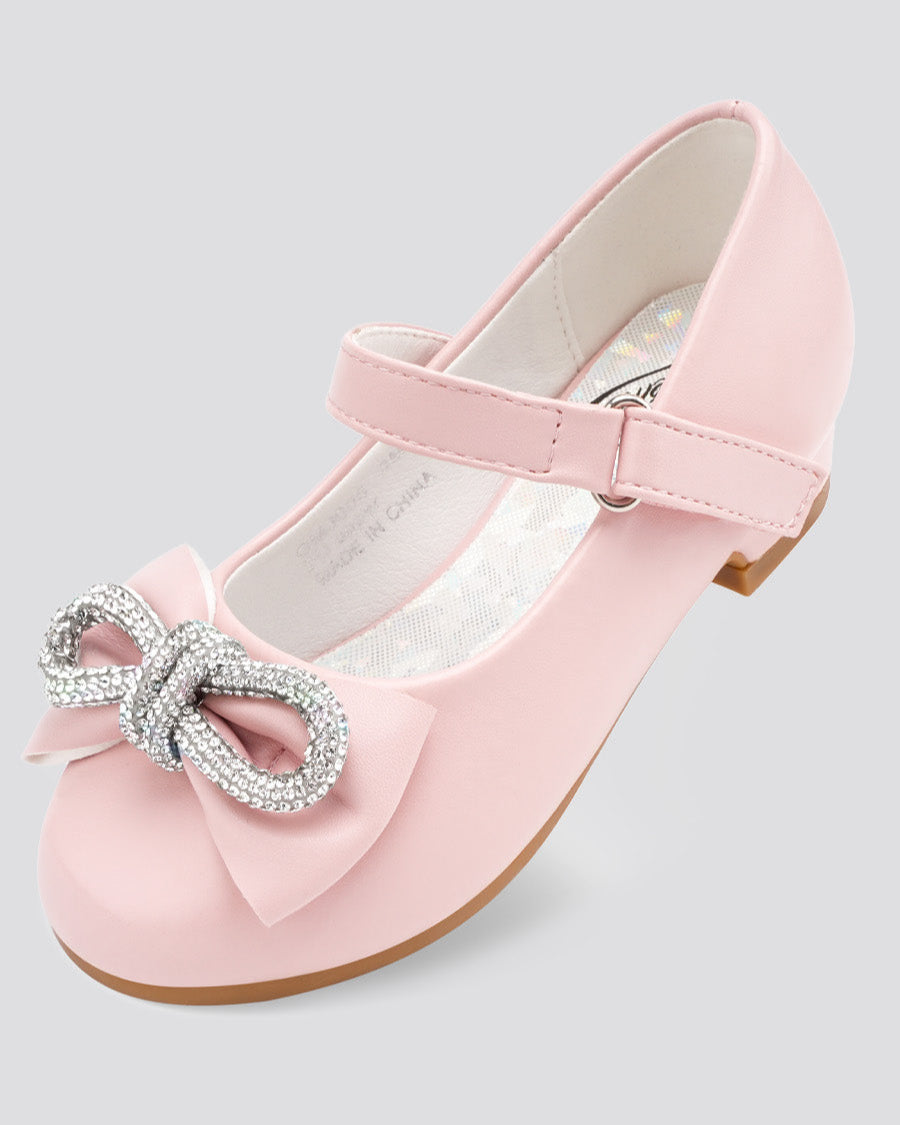 Pink Girls Closed Toe Mary Jane Shoes